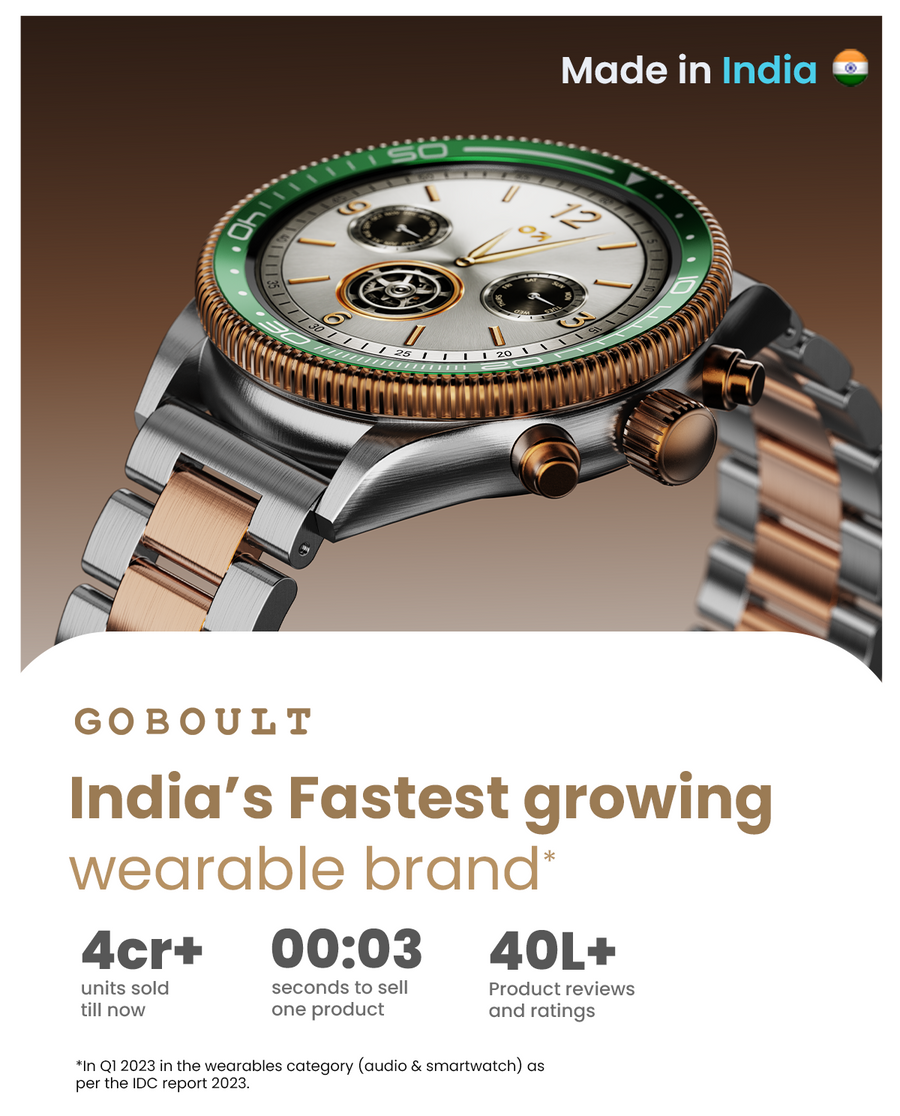 GoBoult SABER Smartwach with BT calling and Health tracking