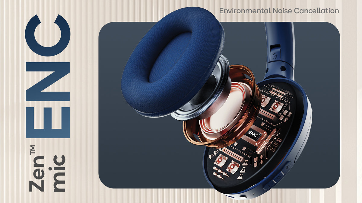GoBoult Flex Wireless Bluetooth On-Ear Headphones with 80H Playtime and ENC Mic headphones thumbnail 13
