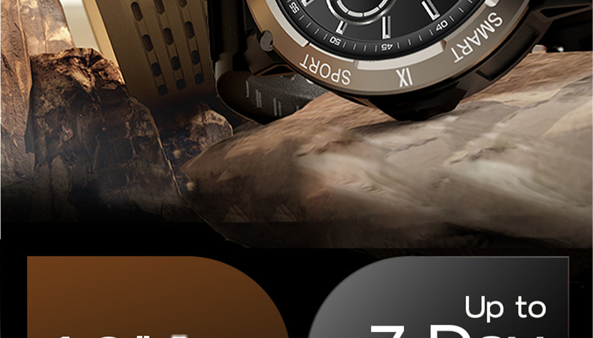 GoBoult Tuff Rivet Jet Black Smartwatch | 1.90″ TFT & BT Calling