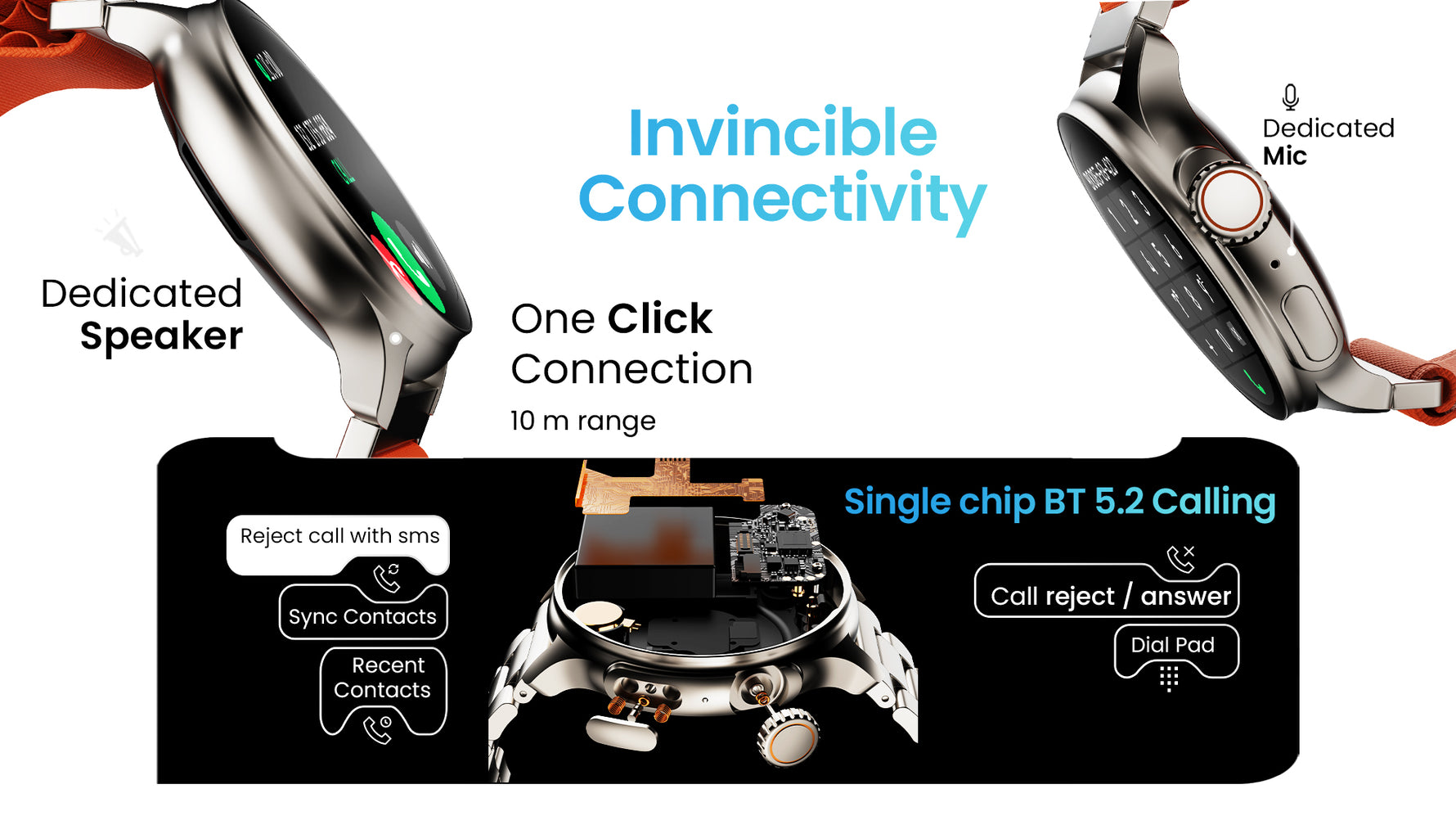 GoBoult Crown R Pro | Zinc Alloy Chain Design, AMOLED & Health Tools