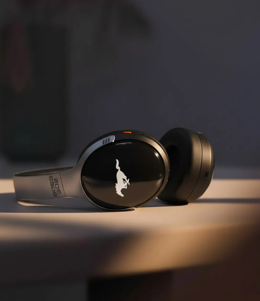 GoBoult Mustang Thunder Wireless Bluetooth Over-Ear Headphones with 70H Playtime and ENC Mic headphones price comparison image - view 2