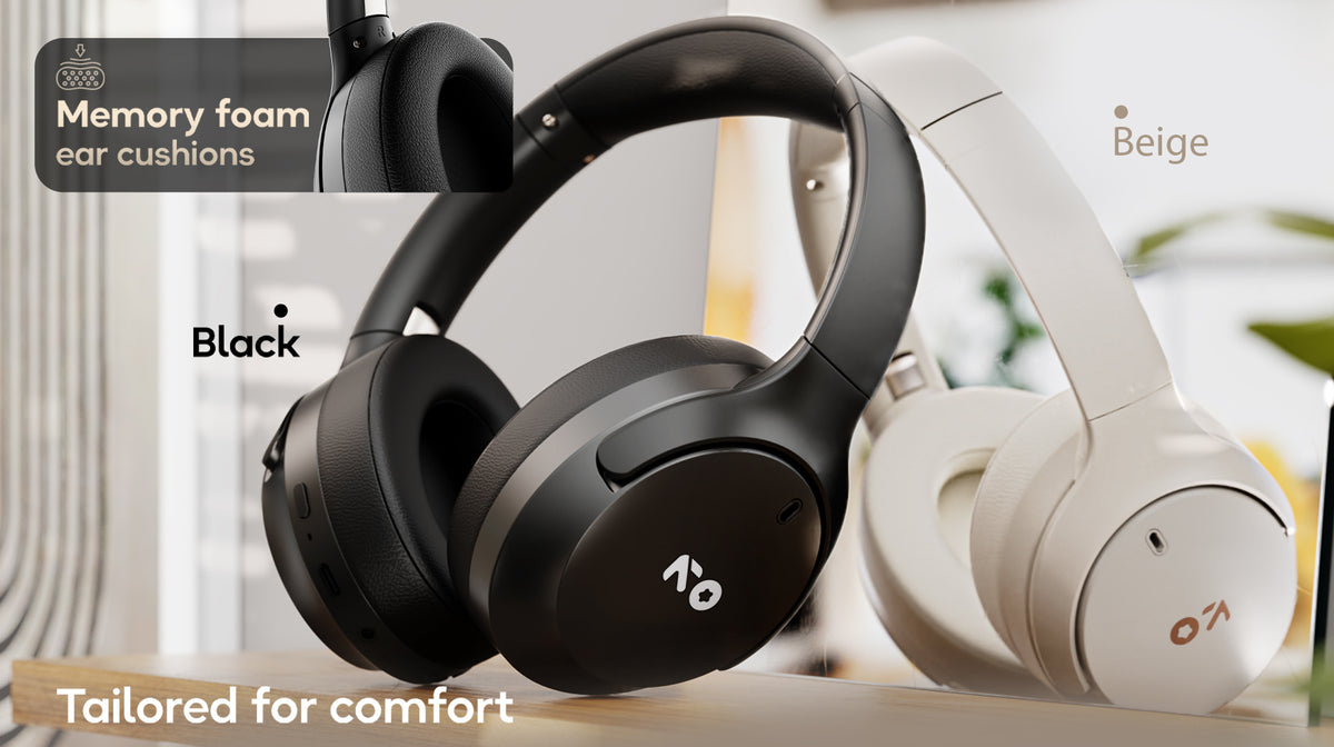 GoBoult Q Wireless Over-Ear Headphones with 70-Hour Battery Life, ENC Mic and Bluetooth 5.4 headphones price comparison image - view 9
