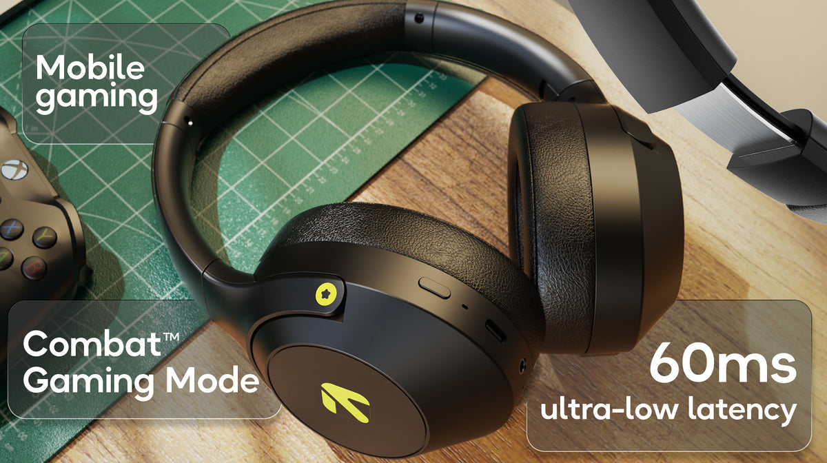 GoBoult Flex Wireless Bluetooth On-Ear Headphones with 80H Playtime and ENC Mic headphones thumbnail 11