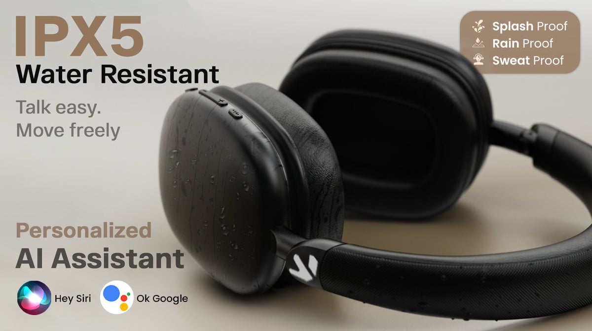 GoBoult Fluid X Wireless Bluetooth Headphones with 60H Playtime and ENC Mic headphones price comparison image - view 10