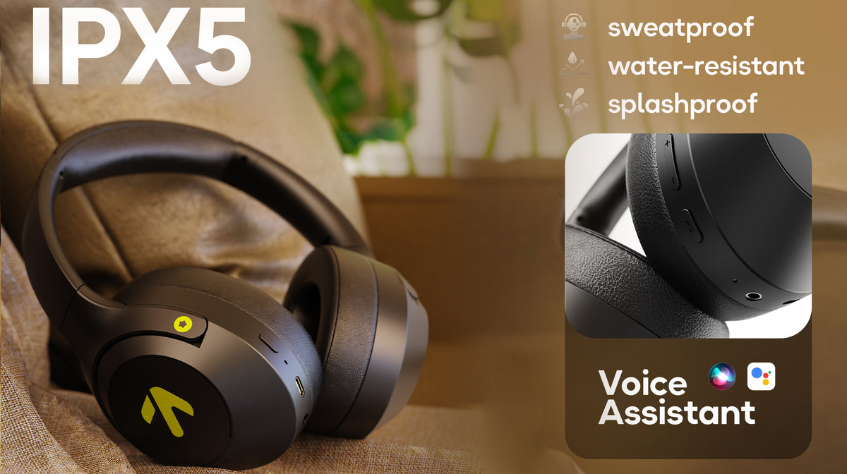 GoBoult Flex Wireless Bluetooth On-Ear Headphones with 80H Playtime and ENC Mic headphones thumbnail 9