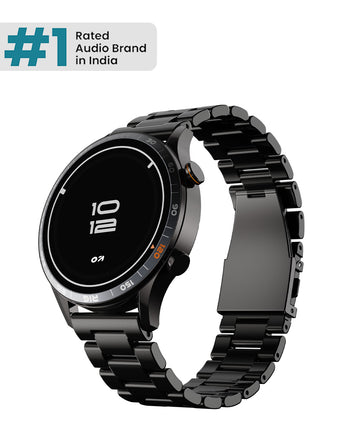 GoBoult Crown R Pro | Zinc Alloy Chain Design, AMOLED & Health Tools