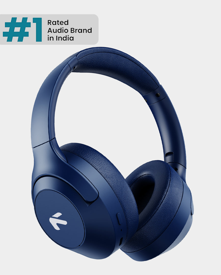 GoBoult Flex Wireless Bluetooth On-Ear Headphones with 80H Playtime and ENC Mic headphones price comparison image - view 2