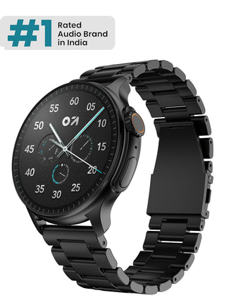 GoBoult Crown R Pro | Zinc Alloy Chain Design, AMOLED & Health Tools