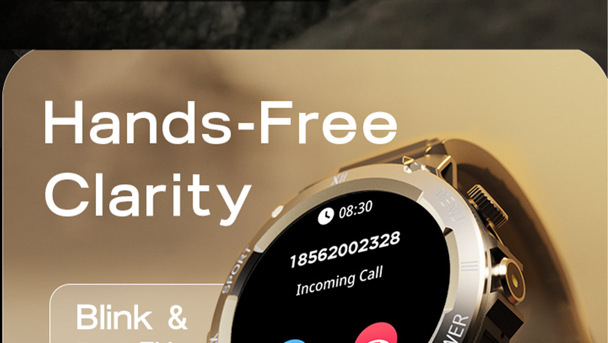GoBoult Tuff Hawk Saffron Smartwatch | Round Dial, BT Calling