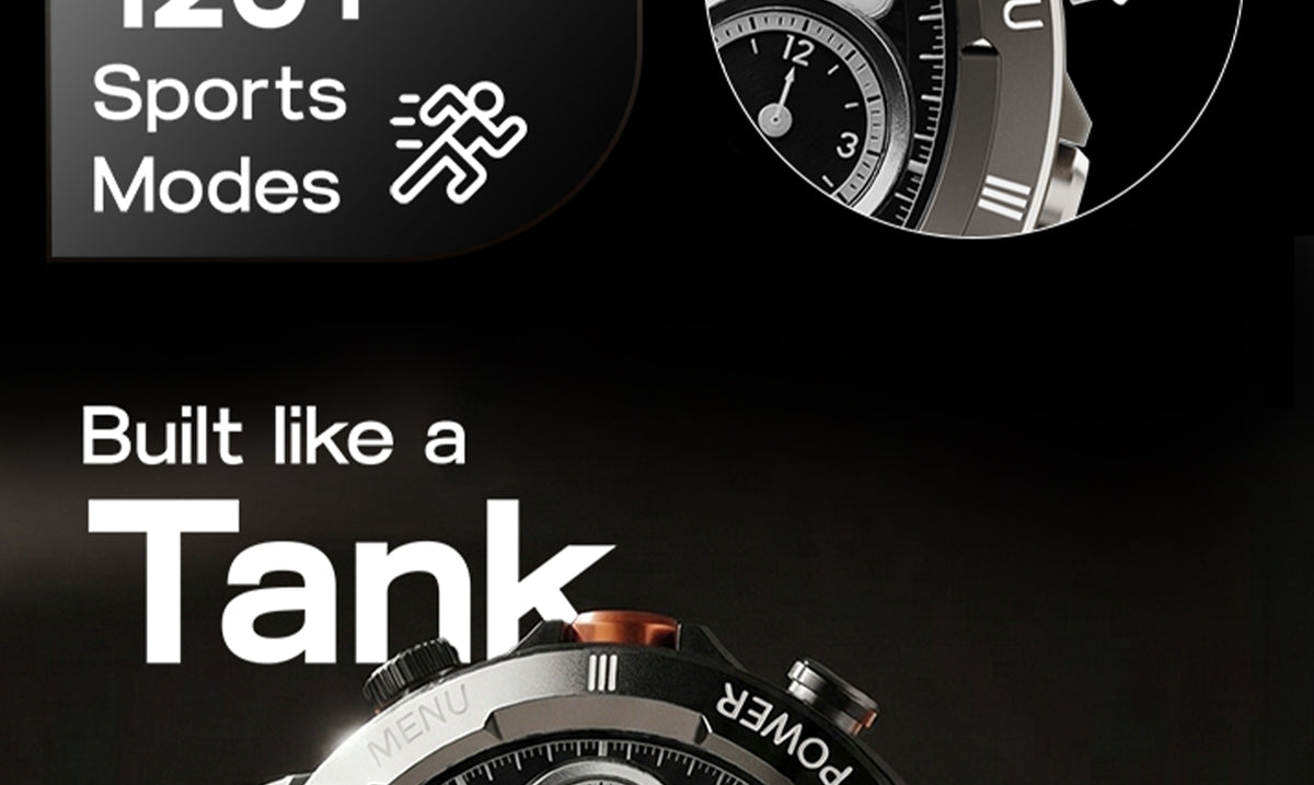 GoBoult Tuff Hawk Green Smartwatch | Round Dial, BT Calling & IP67