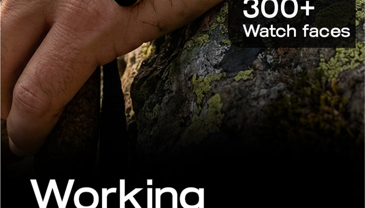 GoBoult Tuff Rivet Forest Green Smartwatch | 1.90″ Display & IP67