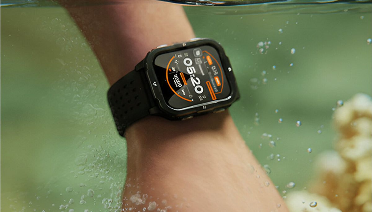 GoBoult Tuff Rivet Jet Black Smartwatch | 1.90″ TFT & BT Calling