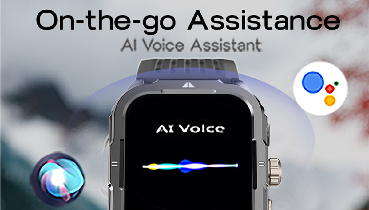 GoBoult Tuff Rivet Jet Black Smartwatch | 1.90″ TFT & BT Calling
